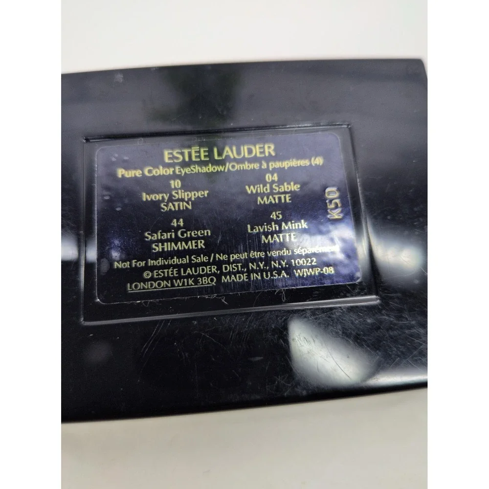 LOT2😍Estee Lauder PureColor Eye Shadow Quad Safari Wild SableLavish Mink Mirror